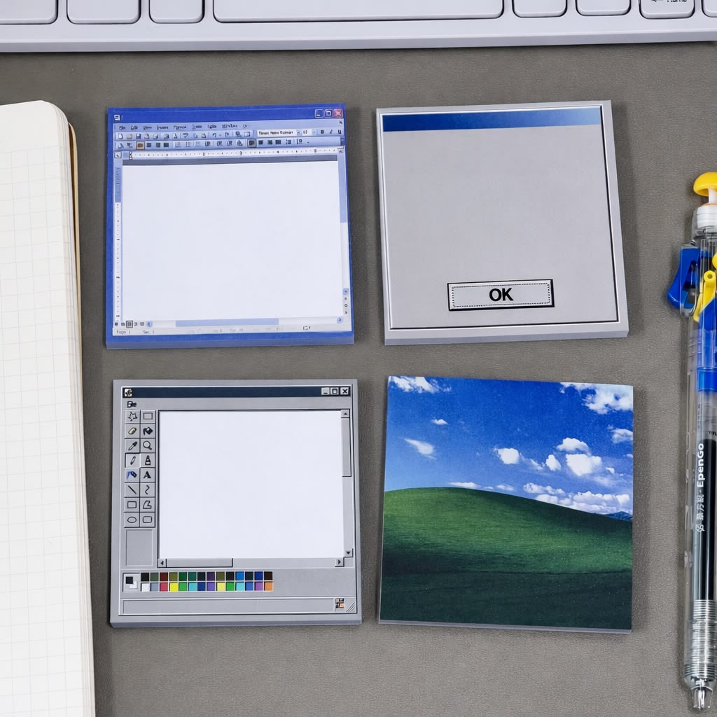 Windows XP sticky notes - 4 Pads